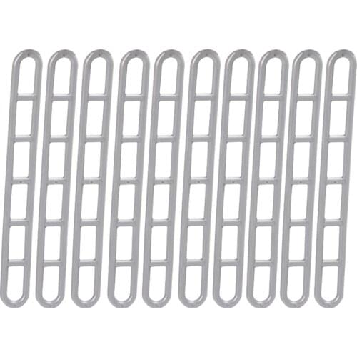 10 Pcs Rope Tightener Camping Tent Guy Line Cord Tensioners Adjuster 6 Holes