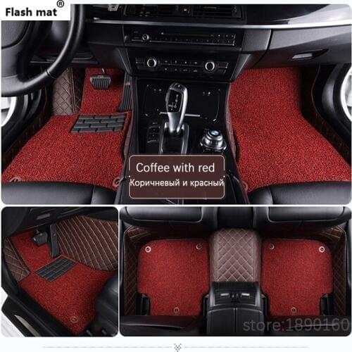 Flash mat car floor mats for BYD F0 F3 F3R G3 G3R L3 F6 G6S6 E6 E6 M6 SURUI SIRUI CUSTOM car accessories carpet cover foot mats