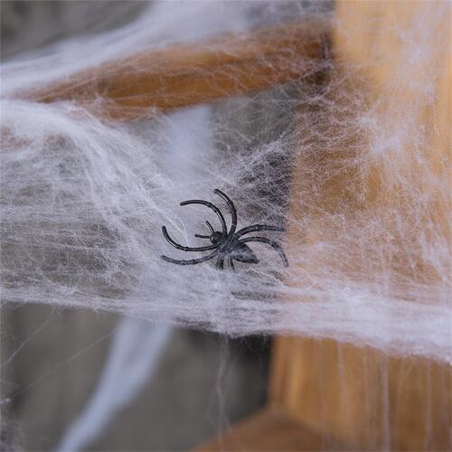 White Stretchy Cobweb Spider Web for Halloween Scary Party Scene Props Horror Halloween Decoration For Bar Haunted House