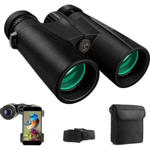 12x42 HD powerful Binoculars BAK4 Prism Multi-layer Coating Portable Telescope Outdoor Tourism Camping Hunting and equipment