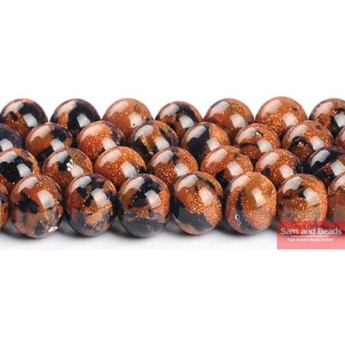 Natural Stone Flower Sand Stone Round Beads 16" Pick Size 4-12mm For Bracelet Necklace Making FSB21