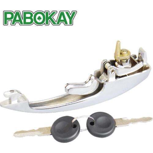 For VW Bay Type 2 T2 Camper Van Bus Chrome Door Handle Set with Keys 113898205M 111837205J