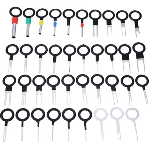 117Pcs Car Terminal Removal Tool Wire Plug Connector Extractor Puller Release Pin Extractor Kit For Car Plug Repair Tool