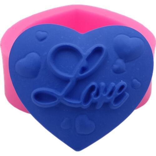 Hear Design Soap Mold Lovely Silicone Mold for Soap Cake Chocolate Wax Plaster Crafts Gift Making