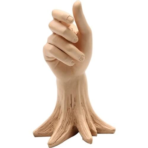 Innovative North European Resin Human Hand Flower Pot Art Garden Home Art Statue Sculpture Decoration Character Arm Ornaments