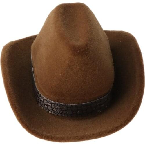 Creative Cowboy Hat Shape Rings Box Jewellery Display Storage Case