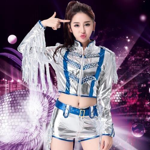 DS sequins costumes New Korean Adult Sequin Jazz Dance Modern Dance Performance Hip Hop DS Performance Kit