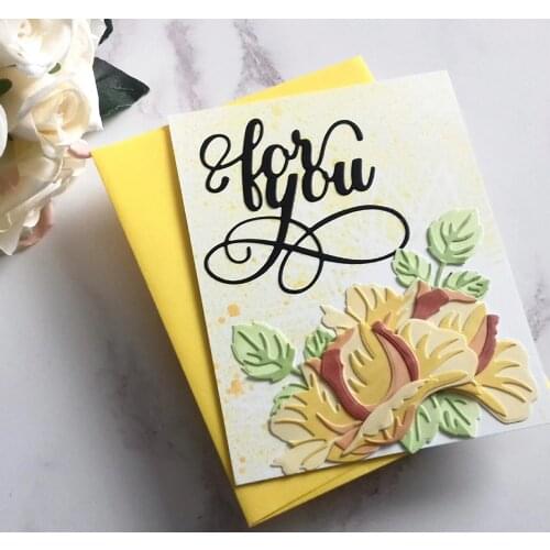 Mmao Crafts Metal Steel Cutting Dies New Letter decoration Stencil For DIY Scrapbooking Paper/photo Cards Embossing Dies