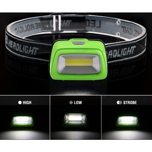 Sanyi Mini Head Lamp 3 Modes Waterproof COB LED Flashlight Super Bright Headlight Headlamp AAA Torch Outdoor Fishing Lanterna