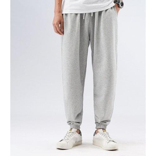 Sweatpants Mens Loose Pants Lantern Beam Foot Casual Trousers Autumn Winter All-match Basketball Straight American Guard Pants