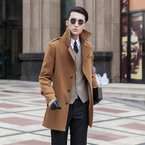 New arrival mens obese coat fashion medium-long woolen overcoat plus size S M L XL 2XL 3XL 4XL 5XL 6XL 7XL 8XL 9XL 10XL