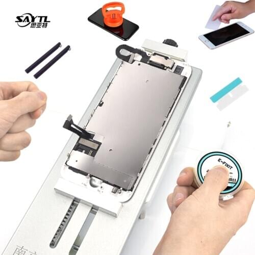 LCD separation tool Set Alloy Wire Cutting Line Sucker Plastic Card Ceramic glue removal blade Mobile Phone Screen Opening tool