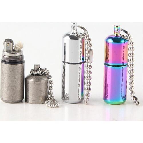 New Style Can Be Reused Portable Type Ping Mini Trailer Lighter Kerosene Metal Lighters
