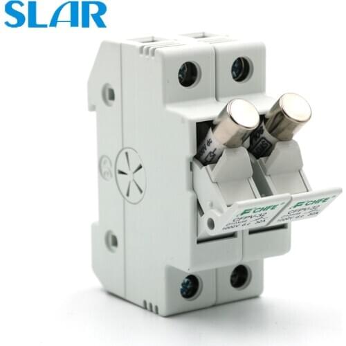 2pcs PV Solar Fuse 5/10/15/20/30A 1000V DC Connector Fusible With Fuse Holder for PV PV Solar System Protection 10x38mm