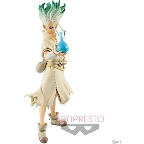 Japanese Anime Dr.STONE Ishigami Senku PVC Action Figure Toy Collectible Statue Model Doll Gift