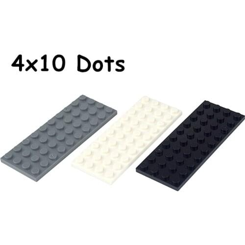 10pcs DIY Building Blocks Thin Figures Bricks 4x10 Dots 3 Color Educational Creative Size Compatible With Leduo Toys