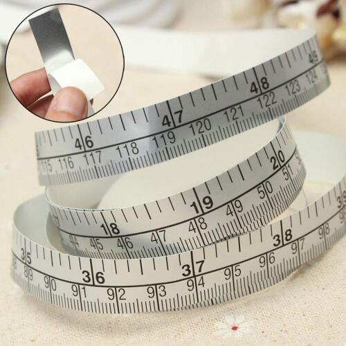 150cm Vinyl Silver Self Adhesive Measuring Tape Ruler Sticker For Sewing Machine