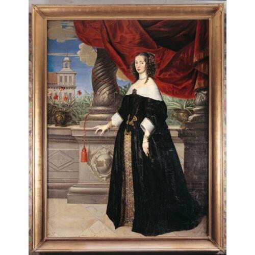 Free shipping classical court figure dame pillars landscape oil painting canvas prints on canvas wall art decoration picture