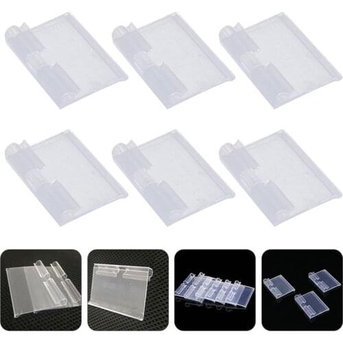 50pcs Sign Label Holders Shelf Retail Price Tag Labels Merchandise Tags