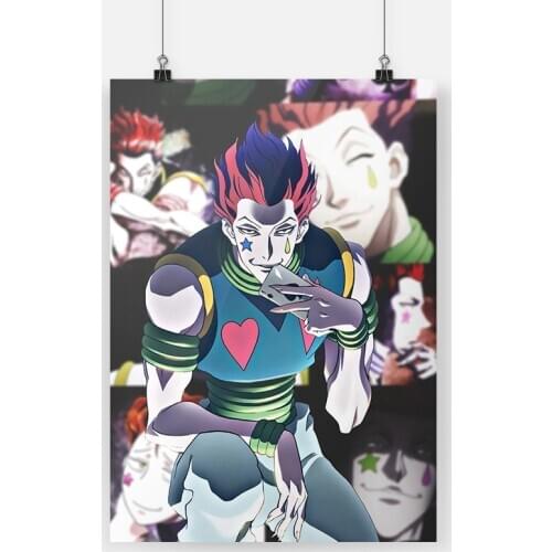Hisoka hunter x hunter villain Framed Wooden Frame canvas painting decor wall art pictures study home decoration prints poster