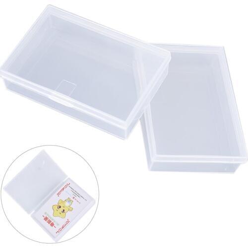 2Pcs PP Playing cards container Rectangle storage case Transparent plastic boxes packing poker game card box for pokers