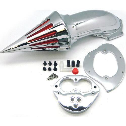 Motorcycle Chrome Spike Air Cleaner Kits Intake Filter For Kawasaki Vulcan 1500 1600 Vulcan1500 Vulcan1600 Classic 2000 UP FI
