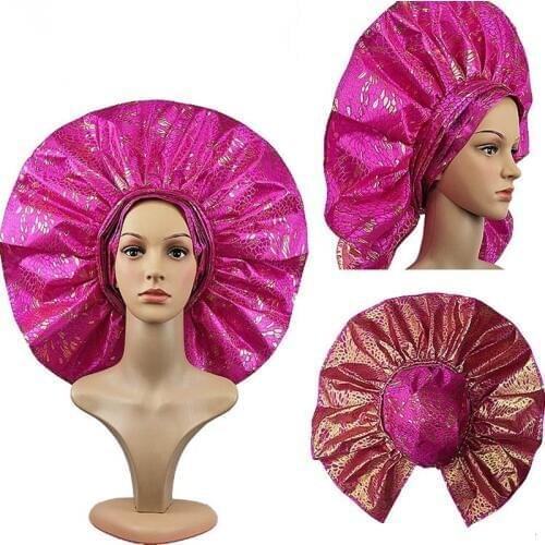 Nigerian aso oke headtie 011 ASO OKE Fabric Headtie For African Auto Gele Headtie African Head wraps