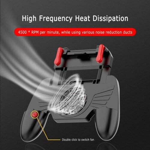 New smartphone control gamepad shooting gamepad trigger with cooling fan can dissipate the for PUBG gamepad controller