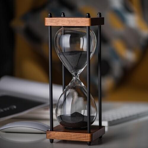 Retro hourglass creative tabletop ornaments Valentines day birthday gift hourglass timer Time hourglass 30 minutes children