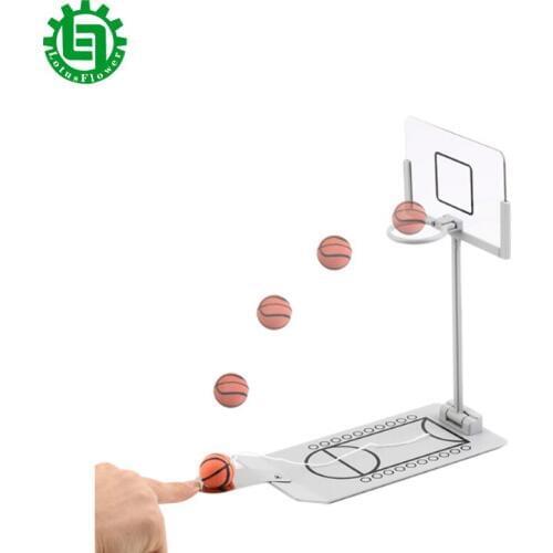 Portable Mini Table Basketball Hoop Indoor Desktop Toy Miniature Foldable Desk Basketball Goal Game Party Indoor Supplies Gift