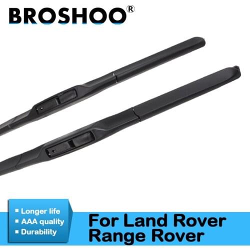 BROSHOO Car Styling Wiper Blades Natural Rubber For Land Rover For Range Rover 1/2/4/Sports/Evoque Model Year From 1988 To 2017
