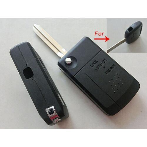 Replacement FOB Case For Toyota Side 1 Button Modified Flip Folding Remote Key Shell TOY43 Blade