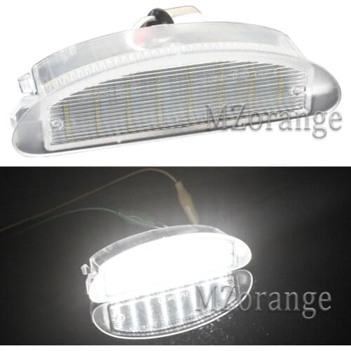 LED License Plate Light For Renault Clio Sport MK2 Clio II 1998-2005 For Twingo I 1993-2007 Number Plate Lamp 12V White