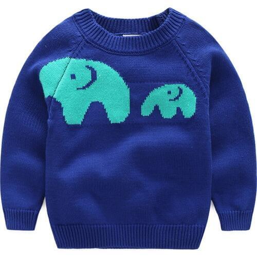 SheeCute Girls Cartoon Sweaters Boys Causal Cotton Sweaters Kids Warm O-neck Female Pullovers Sweater LS0882