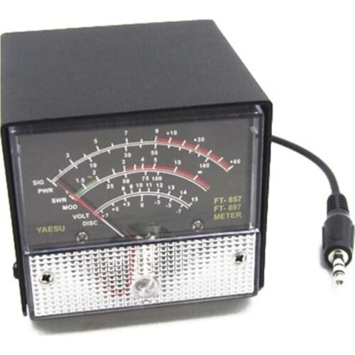 External S Meter SWR Power Meter Receive Emission Display Metal Case Cover for FT-857 FT-897