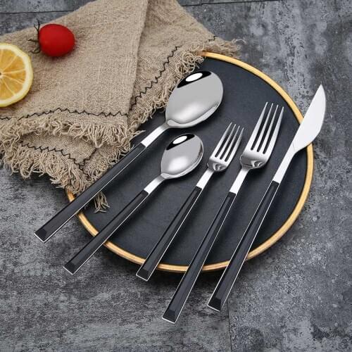 1Pcs Stainless Steel Dinnerware Fork Spoon Kitchen Accessories Western Tableware Food Steak Supplies Durable Western Cutlery