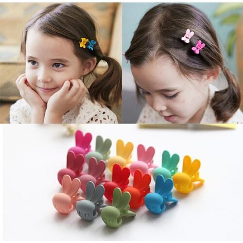 10 Pcs/Lot New Rabbit Baby Kids Hair Clips Hair Claws Lovely for Child Cute Hair Accessories Fashion for Student Headwear Hot
