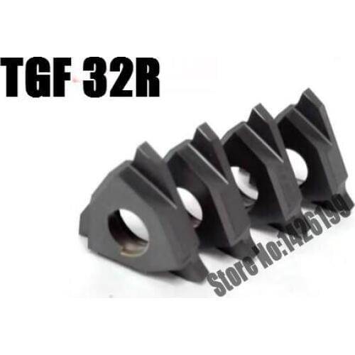 10pcs TGF32R 0.6/0.7/0.8/0.9/1.0/1.1/1.2/1.3/1.4/1.5/1.6/1.8/1.9/2.0/2.2/2.5mm Carbide Cutting Blade insert for Grooving Holder
