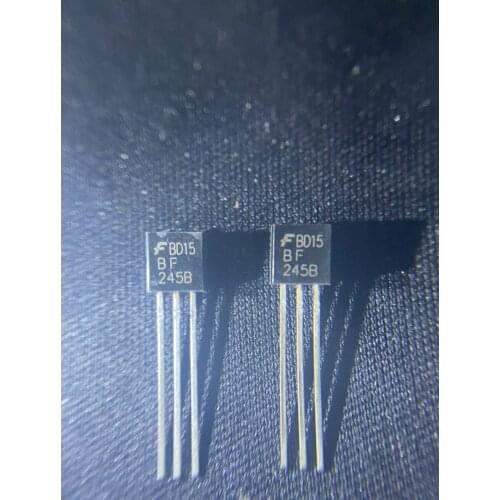 100pcslot BF245B 245B in-line TO-92 power transistor low noise audio amplifier MOS transistor