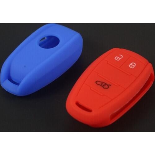 1X New 3 Button Silicone Key Case Car Silicone Cover For Alfa Romeo Giulia Stelvio 2017 2018 For Smart Car Remote Key Shell