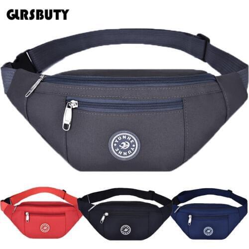 2019 Nylon Waist Bag GLRSBUTY Women Belt Bag Men Fanny Pack Fashion Colorful Bum Bag Travel Purse Phone Pouch Pocket