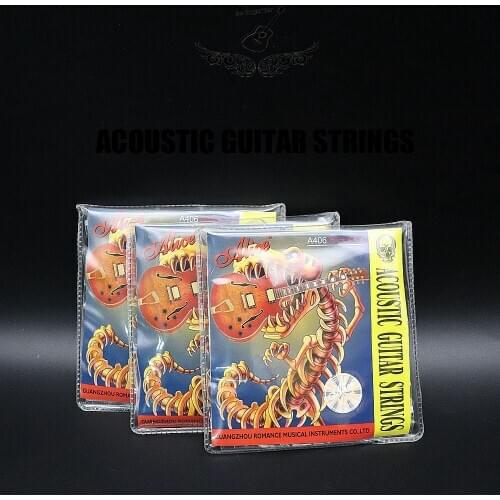3sets Alice Acoustic Guitar Strings for Acoustic Folk 6-String Guitar Strings Guitar Part Accessories Set (A406-L)