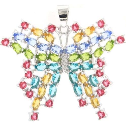 25x15mm Big Round Gemstone 15x15mm Created Color Changing Spinel Zultanite Silver Pendant