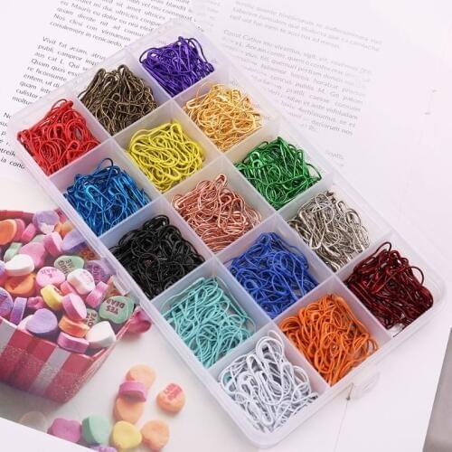 750pcs/box Calabash Gourd Shape Metal Security Safety Pins Clips Knitting Stitch Marker Tag Pin