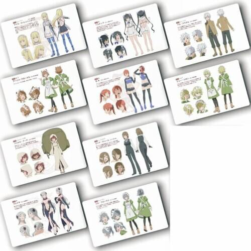 Danjon ni deai o motomeru no wa machigatte irudarou ka 100pcs Anime Stickers Bus ID Waterproof DIY Card Stikers Classic Toys