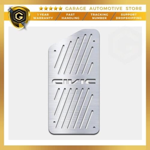 For Honda Civic Stainless Steel Chrome Accessories Foot Rest Pedal-2017-2020
