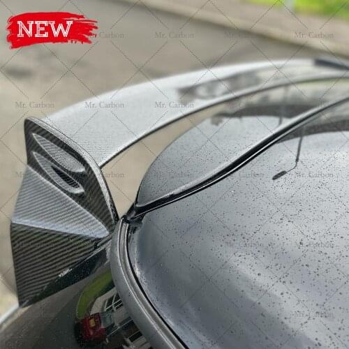 FOR MINI COOPER R50 JCW TYPE BLACK FIBER GLASS ROOF SPOILER TRIM BODY KIT TUNING PART FOR R50 FRP TOP WING LIP RACING