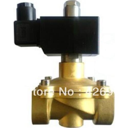 1" Port Size DN25 Brass Electric Solenoid Valve Normally Open 2W250-25 NO water air oil diesel AC/DC 12V 24V 220V 110V