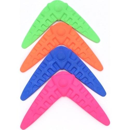 Curved Pet Flying Disc Toy TPR Flying Discs Bite Pet Training Dog Toys Competition Boomerang Child Toys Outdoors Sports Dog Toys