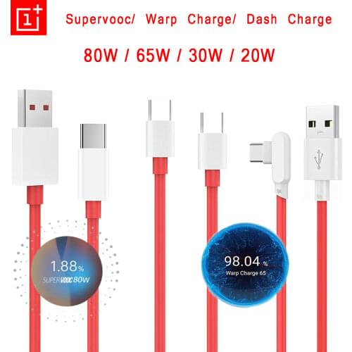 5A Dash Cable 0.3M/1M/1.5M/2M Warp Phone Cable for OnePlus 8 8T 7 7T Pro Fast Charger Rubber Wire L Shap Cable Type C USB C Wire